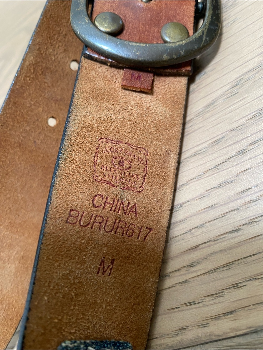 Leather Braided Accent Belt - Brown - Picture 2 of 7